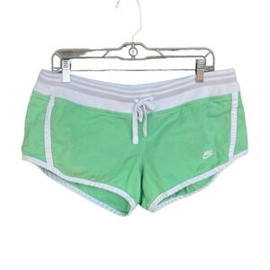 Vintage Nike Shorts Womens Large Gray Tag Drawstring Shorty Shorts Cotton Summer